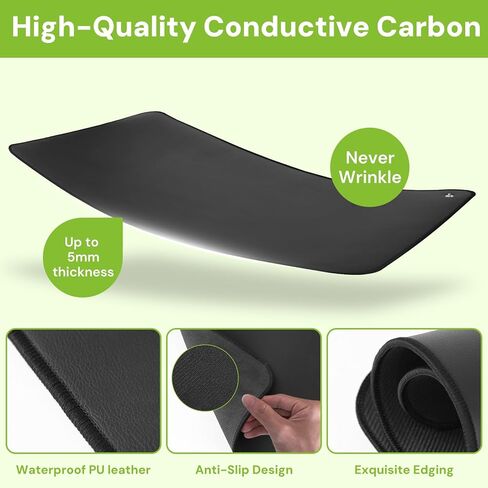 Grounding Mat, Upgrate Grounding Pad with Conductive Carbon, Reconnected to Earth Indoor, 23.6 * 35.4Inch in Kuwait