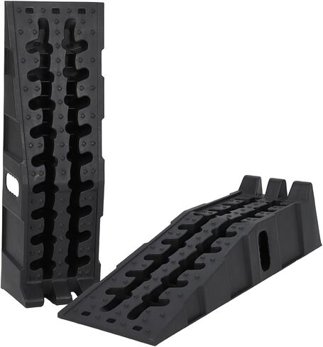 Garvee Heavy Duty Car Ramps for Oil Change, 12,000 LB(5 T) Capacity, Low Profile 6.25 in Lift Vehicle Service Ramps, Non-Slip & Portable for Trucks, SUVs, Cars (2-Pack) in Kuwait