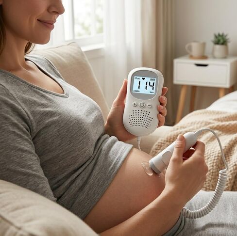 جهاز مراقبة الجنين الرقمي للاستخدام اليومي العائلي، مع مسبار 3.0 ميجاهرتز وشاشة LCD ومخرج صوت in Kuwait