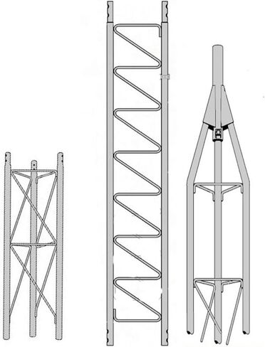 ROHN 25G Series 20' Tower with 25AG Top Section with Set Screw in Saudi Arabia