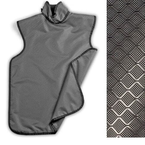 Dental X-Ray Lead Apron with Collar and Hanging Loops – Adult Size 23″ x 28″ – 0.3mm Pb Shielding Radiology Equipment Lightweight & Durable - Grey - Made in USA in Kuwait