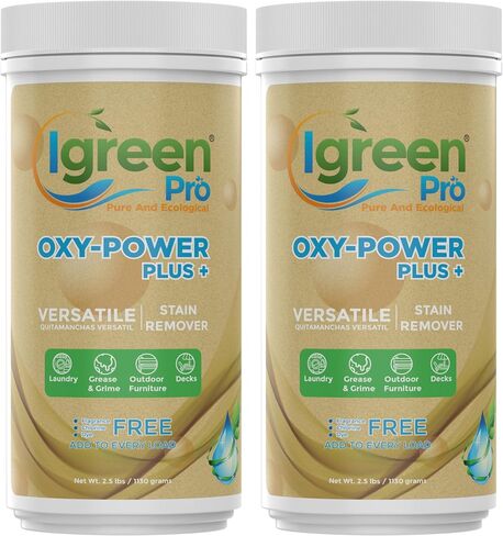 two Oxygen Bleach Destainer & Deodorizer for Household Cleaning & Laundry, Oxy Power Plus in Kuwait