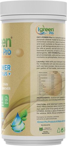 two Oxygen Bleach Destainer & Deodorizer for Household Cleaning & Laundry, Oxy Power Plus in Kuwait