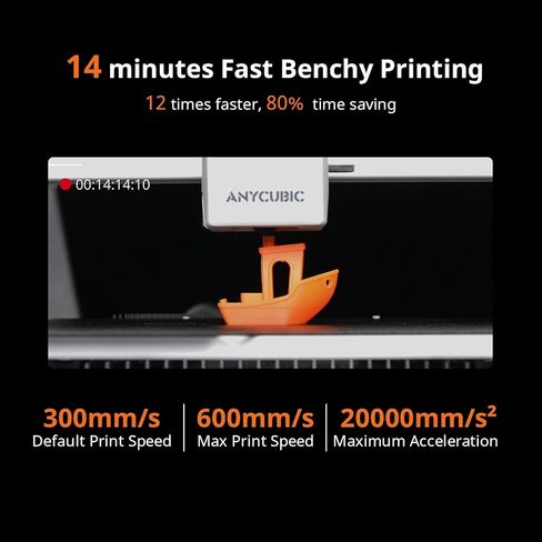 Anycubic Kobra X Multicolor 3D Printer, 2X Faster & Easy One-Click Printing, 600mm/s High Speed 3D Printers for Beginners & Kids, 4-Color Built-in, 260x260x260m³, Easy to Use FDM 3D Printer in Kuwait