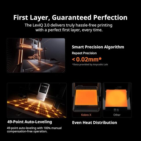 Anycubic Kobra X Multicolor 3D Printer, 2X Faster & Easy One-Click Printing, 600mm/s High Speed 3D Printers for Beginners & Kids, 4-Color Built-in, 260x260x260m³, Easy to Use FDM 3D Printer in Kuwait