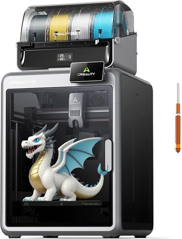 Creality K2 Combo 3D Printer, Multicolor Printing with CFS, High-Speed 600mm/s, Smart Auto Leveling, Quiet Printing, 300°C Nozzle, Dual AI Camera, Direct Drive Extruder, Build Volume 260x260x260mm in Kuwait