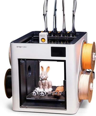 Snapmaker U1 3D Printer Multi Color,4 Toolhead with 5 Seconds Tool Change,MultiColor Printing with 5X More Speed and 5X Less Waste,Smart Calibration,CoreXY 500mm/s Speed,270x270x270mm Large Build Size in Kuwait