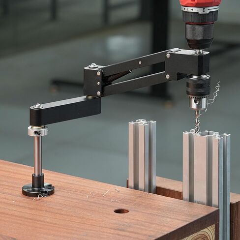 Marhynchus Tapping Cantilever Bracket Tapping Support Arm Machine Bracket CNC Aluminum Alloy Vertical Horizontal Use with 130mm Cantilever Stroke for Workpiece Efficiency in Kuwait