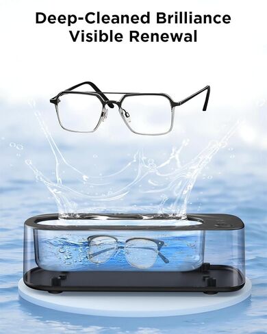 Ultrasonic Jewelry Cleaner Machine: 48KHz Ultra Sonic Cleaner for Jewelry,Eyeglass,Rings,Watch Band,Dentures,with Dual Cleaning Modes,350ML 304 Stainless Steel Tank,Gift for Wife,Mom,Daughter in Kuwait