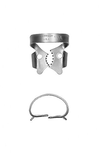 Hu-Friedy RDCM13A #13A Rubber Dam Clamp, Satin Steel in Saudi Arabia