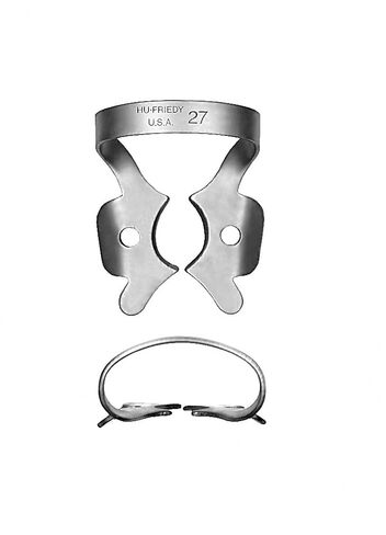 Hu-Friedy RDCM27 #27 Rubber Dam Clamp, Satin Steel in Saudi Arabia