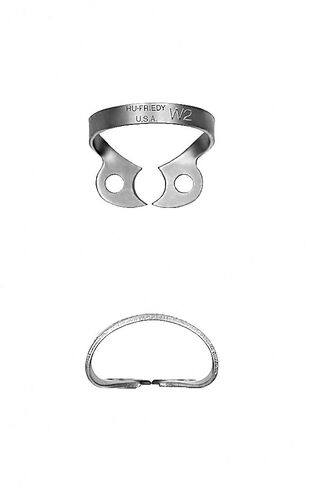 Hu-Friedy RDCMW2 #W2 Rubber Dam Clamp, Satin Steel in Saudi Arabia