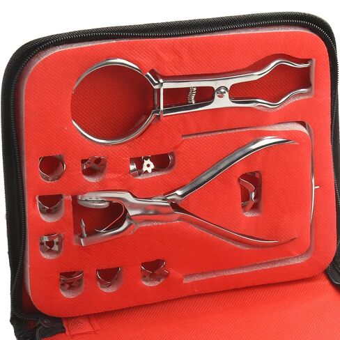 12Pcs Rubber Dam Endodontic Kit with Ainsworth Frame Clamps,Forceps,Stainless Steel Dental Instruments for Dental Students in Saudi Arabia