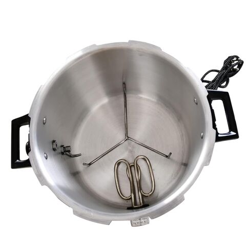 DOZIA 13 Litre Electric Autoclave Sterilizer with Timer | White Epoxy Coated Body | Includes 8x8 Stainless Steel Sterilization Drum in Kuwait