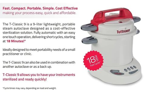 Tutt Nauer T-Classic 9 Autoclave Prestige Classic Electric Sterilizer | Tutt Nauer T-Classic 9 Autoclave Prestige Classic Electric Automatic Sterilizer Portable Dental Lab Tattoo Veterinary in Kuwait