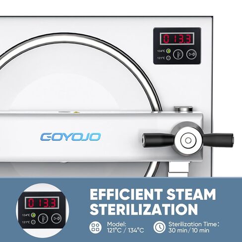 18L Autoclave Sterilizer – Tabletop Class N High Pressure Steam Sterilizer Autoclave Machine with Digital Control, Fast Cycle & Secure Door Lock – for Tattoo, Dental, Beauty Salon & Lab in Kuwait