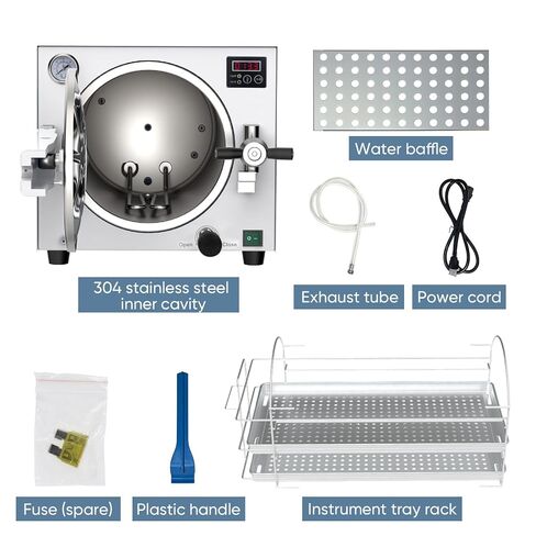 18L Autoclave Sterilizer – Tabletop Class N High Pressure Steam Sterilizer Autoclave Machine with Digital Control, Fast Cycle & Secure Door Lock – for Tattoo, Dental, Beauty Salon & Lab in Kuwait
