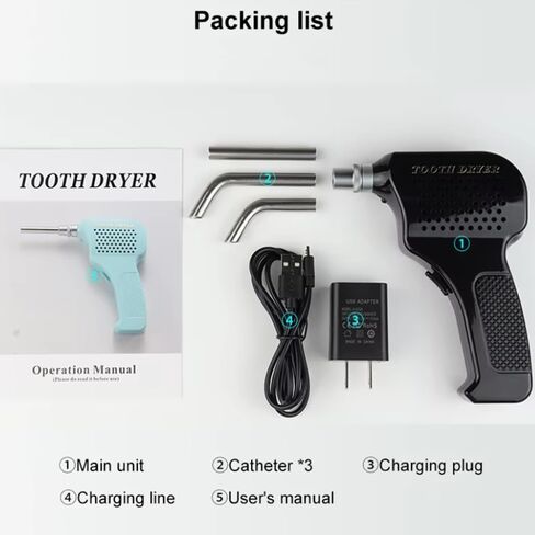 Electric Tooth Dryer Tooth Surface Warmer Drying Machine 134℃ Autoclave with 3 Nozzle Tips HYG-RC189 in Kuwait