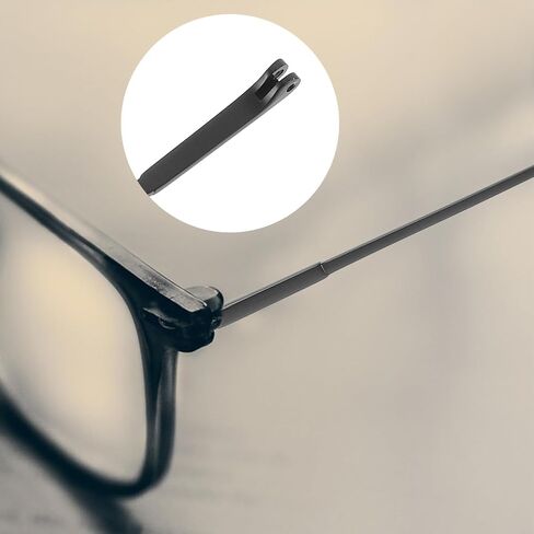 1 Pair 1mm Double-Tooth Metal Eyeglass Temple Arms Replacement for Eyeglasses Repair in Kuwait