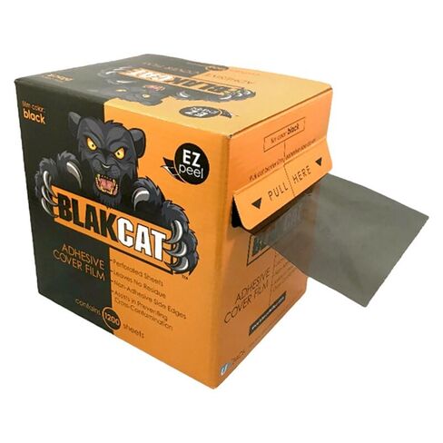 Dukal BlakCat Barrier Film – 4" x 6", 1200 Sheets/Roll – Disposable Non-Stick Dental Barrier, Black, Easy Dispensing in Saudi Arabia