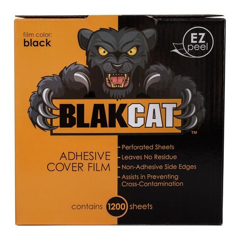 Dukal BlakCat Barrier Film – 4" x 6", 1200 Sheets/Roll – Disposable Non-Stick Dental Barrier, Black, Easy Dispensing in Saudi Arabia