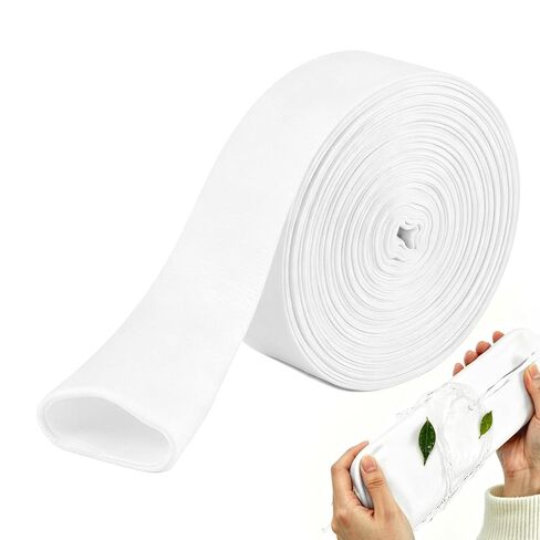 4" x 50' French Drain Fabric with Precision-Woven Mesh, Elastic & Snug Fit for 4-Inch Pipes, Durable Drainage Fabric for French Drain Pipe in Kuwait