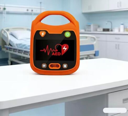 FILIXTRUE™ Automated External Defibrillator AED, Orange, Portable Emergency Device with Display Screen in Kuwait