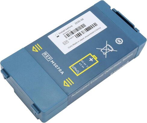 بطارية 9 فولت 4200 مللي أمبير في الساعة لجهاز مزيل الرجفان AED - متوافقة مع M5070A، M5066A، M5068A - عمر استعداد طويل، طاقة مستقرة، أداة - استبدال in Kuwait