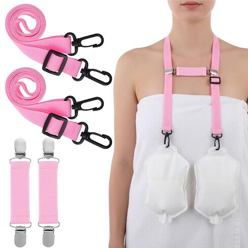 ElevateTech Shower Lanyard for Mastectomy Drain Holder, 4 Pcs Adjustable Surgical Drain Holder After Tummy Tuck, Breast Surgery, Abdominal Debridement JP Drainage Bulbs Mastectomy Recovery Supplies in Kuwait