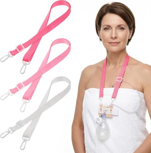 3 Pcs Shower Lanyard for Drain Holder, Surgical Drain Holder for Breast Surgery, Tummy Tuck Recovery Supplies, Abdominal Debridement Patients Surgical Drains Holders in Kuwait