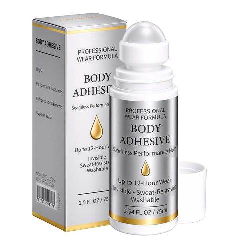 Roll-On Body Adhesive for Clothes & Skin - Professional Sweat-Resistant Fashion Glue, Fast Drying & Washable, Seamless Performance Hold for Dancers, Costumes, Socks, Leotards & Bras in Kuwait