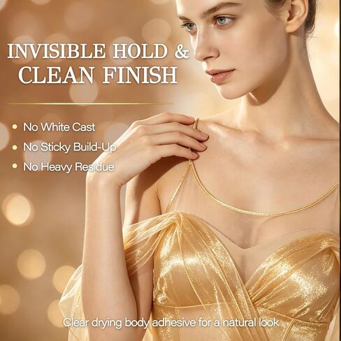 Roll-On Body Adhesive for Clothes & Skin - Professional Sweat-Resistant Fashion Glue, Fast Drying & Washable, Seamless Performance Hold for Dancers, Costumes, Socks, Leotards & Bras in Kuwait