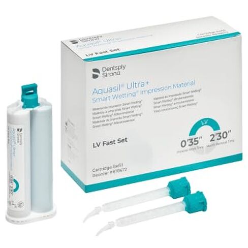 Dentsply 678672 Aquasil Ultra+ LV Low Viscosity Fast Set Cartridges 4/Pk 50 mL in Kuwait