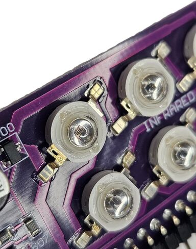 Turbo Infrared IR Dazzler Blaster متوافق مع Flipper Zero، لوحة تمديد IR 10 عالية الطاقة 3W 4X 850nm، 6X 940nm LEDs، جهاز تحكم عن بعد طويل المدى للتلفزيون والتيار المتردد والمزيد. البطارية/الزعنفة غير متضمنة in Kuwait