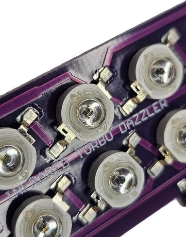 Turbo Infrared IR Dazzler Blaster متوافق مع Flipper Zero، لوحة تمديد IR 10 عالية الطاقة 3W 4X 850nm، 6X 940nm LEDs، جهاز تحكم عن بعد طويل المدى للتلفزيون والتيار المتردد والمزيد. البطارية/الزعنفة غير متضمنة in Kuwait