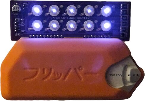 Turbo Infrared IR Dazzler Blaster متوافق مع Flipper Zero، لوحة تمديد IR 10 عالية الطاقة 3W 4X 850nm، 6X 940nm LEDs، جهاز تحكم عن بعد طويل المدى للتلفزيون والتيار المتردد والمزيد. البطارية/الزعنفة غير متضمنة in Kuwait
