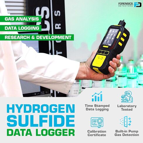 محلل مسجل بيانات كبريتيد الهيدروجين H2S | الولايات المتحدة الأمريكية NIST معايرة يمكن تتبعها in Kuwait