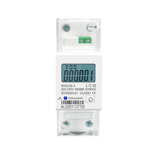 100A Bidirectional Single Phase kWh Meter, 230V DIN Rail, Import/Export in Kuwait