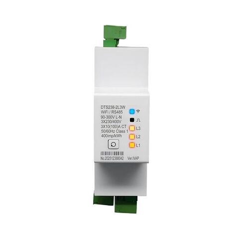 DTS238-2L3W WiFi 3-Circuit Single Phase kWh Meter, 100A 85-300V LCD RS485 in Kuwait
