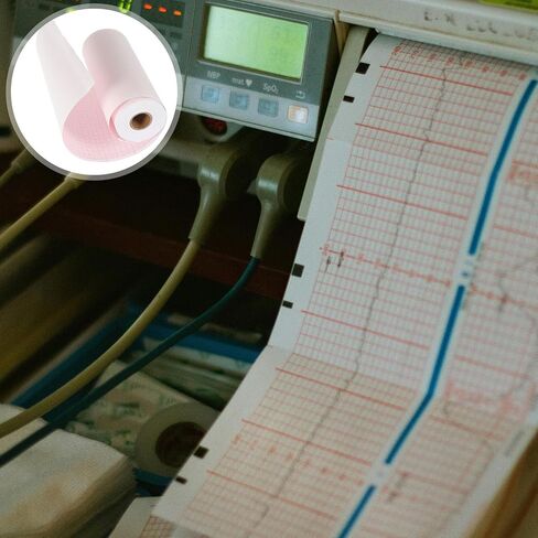 1 Roll Electrocardiogram Printer Paper Roll for Compatible Ekg Machine Print Quality Accurate Heart Activity Display for Use in Kuwait