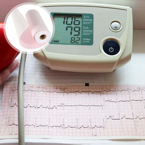 1 Roll Electrocardiogram Printer Paper Roll for Compatible Ekg Machine Print Quality Accurate Heart Activity Display for Use in Kuwait