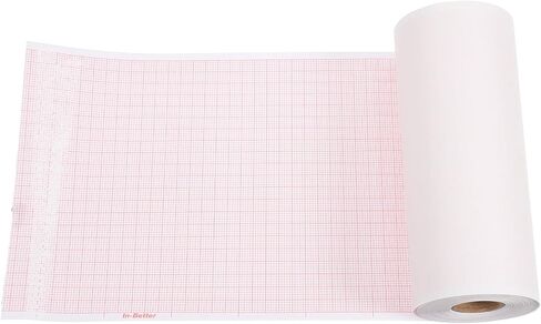 1 Roll Electrocardiogram Printer Paper for Compatible Long-term Use Paper for Printing Printer Friendly Suitable for Accurate Ekg Recordings in Kuwait
