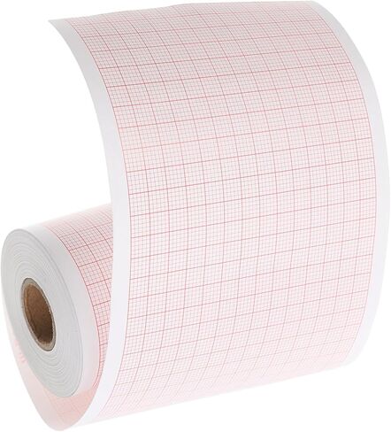 لفة ورق تخطيط كهربية القلب الفارغة من Balacoo مقاس 80 مم × 20 مترًا لآلات تخطيط القلب Se-3/300 وR3، ورقة بديلة لمراقبة القلب الدقيقة في الاستخدام السريري والمستشفيات in Kuwait