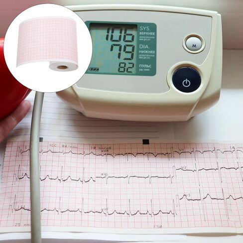 لفة ورق تخطيط كهربية القلب الفارغة من Balacoo مقاس 80 مم × 20 مترًا لآلات تخطيط القلب Se-3/300 وR3، ورقة بديلة لمراقبة القلب الدقيقة في الاستخدام السريري والمستشفيات in Kuwait