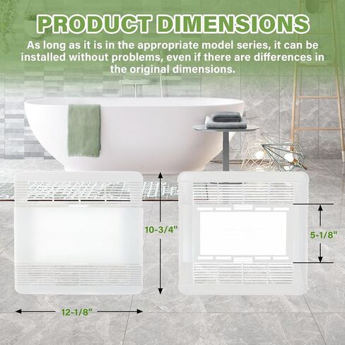 مصبغة وعدسة لاستبدال غطاء مروحة عادم الحمام Broan-Nutone 763RL 769RL، 85315000 قطع غيار غطاء مروحة التهوية تناسب 663، 663N، 663FL، 663L، 663LN، 669L، 669LN، 669FN، 770F in Kuwait