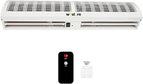 ستارة هواء Wostore مقاس 36 بوصة للمداخل - تمنع الذباب والحشرات والحرارة | سرعتان 1357 CFM، مفتاح باب عن بعد ومغناطيسي، معتمد من CE، تجاري ومنزلي، 110 فولت in Kuwait