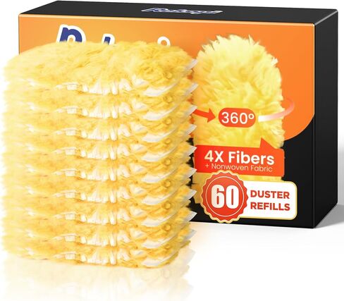 30 Count Heavy Duty Duster Refills for Swiffer, Multisurface 360° Larger Size Dusters with 4X Microfibers, Unscented Disposable Dusters for Cleaning Home, Blinds, Fans, Corners (Only Duster) in Kuwait
