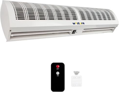 ستارة هواء Wostore مقاس 36 بوصة للمداخل - تمنع الذباب والحشرات والحرارة | سرعتان 1357 CFM، مفتاح باب عن بعد ومغناطيسي، معتمد من CE، تجاري ومنزلي، 110 فولت in Kuwait