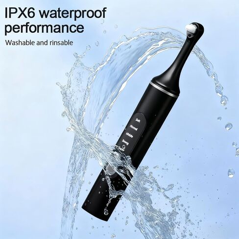 YOFOTHS Tooth Polisher, Rechargeable Teeth Polisher for Daily Cleaning, Whitening and Polishing, Electric Dental Teeth Polishing with LED Light, 6 Brush Heads, 5 Speed Modes, Waterproof in Kuwait