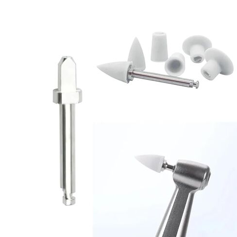 5pcs Dental Mandrel CA 2.35mm RA Shank Rotary Tool Stainless Steel Handle for Silicone Composite Polisher Low Speed Kit in Kuwait